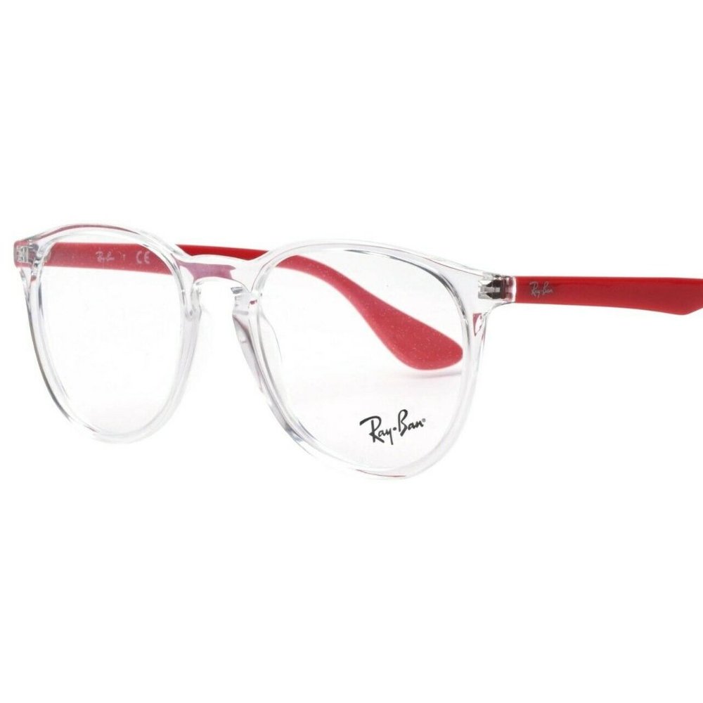 NEW RayBan OPTICAL RB 7046F 5950 MATTE CRYSTAL Pink EYEGLASSES FRAME 55-18-150